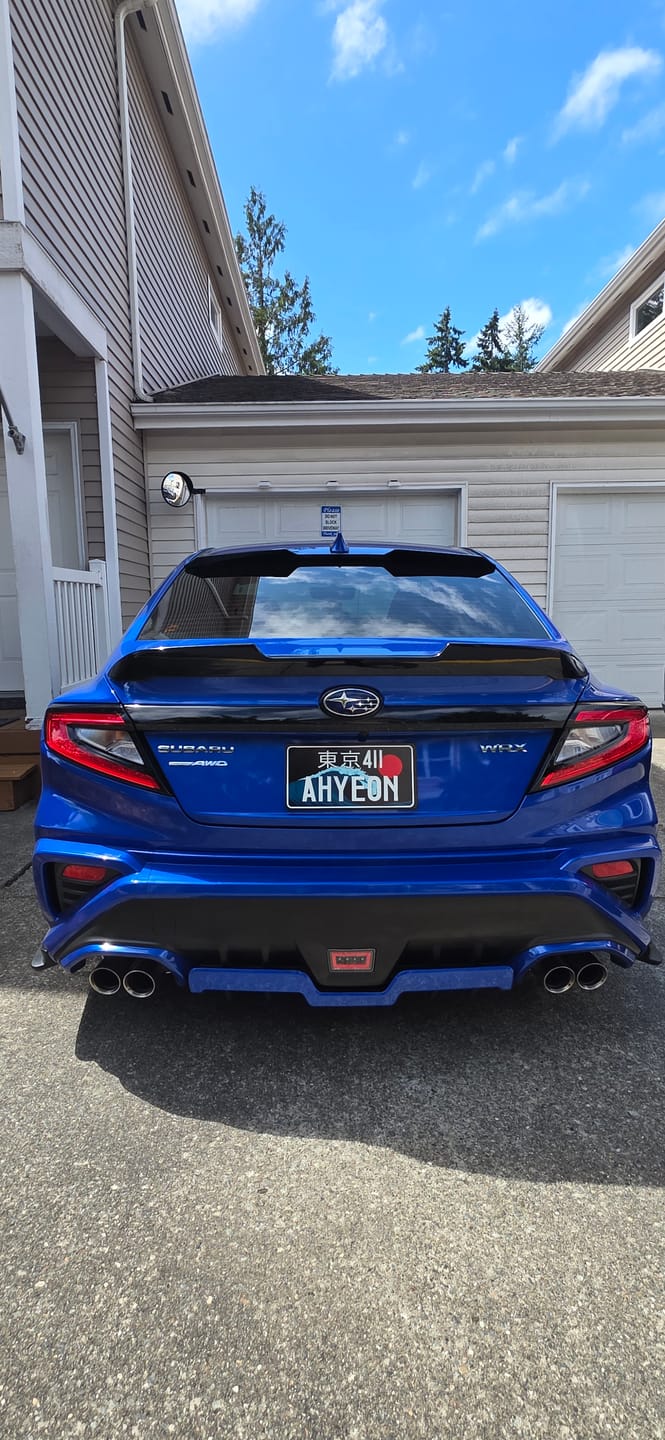 Customer photo review of Custom Japanese License Plate - Vanity & Magnetic Cover