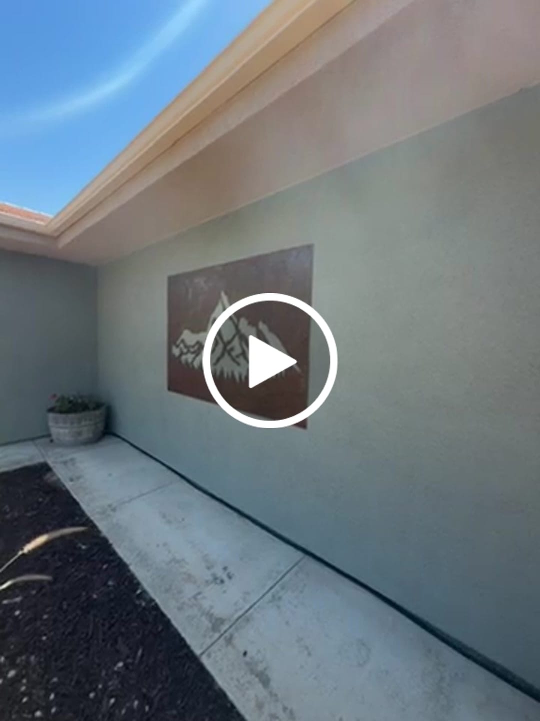 Customer video review of Rusty Mountain Metal Wall Art