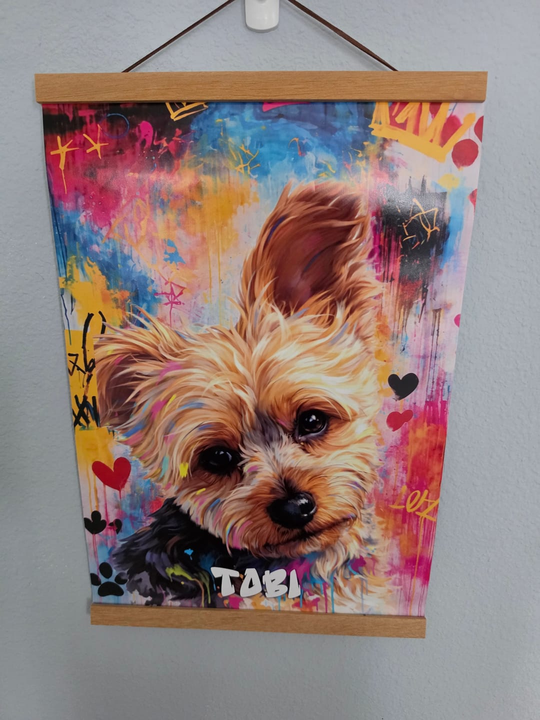 Customer photo review of Graffiti - Personalized Poster