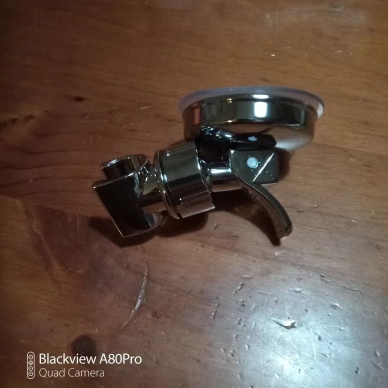 Customer photo review of Adjustable Suction Cup Shower Head Holder (No Drill)