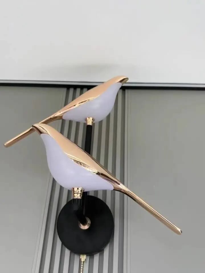 Customer photo review of Bird Accent Table Lamp, Iron Base, LED Nordic Design, 15-Inch