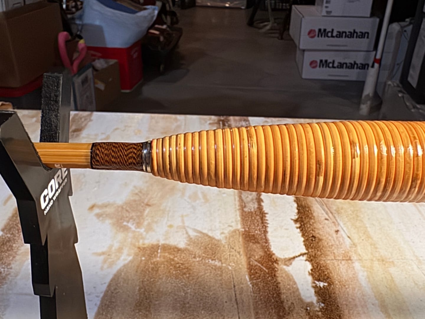 Customer photo review of Rattan Fly Rod Handle
