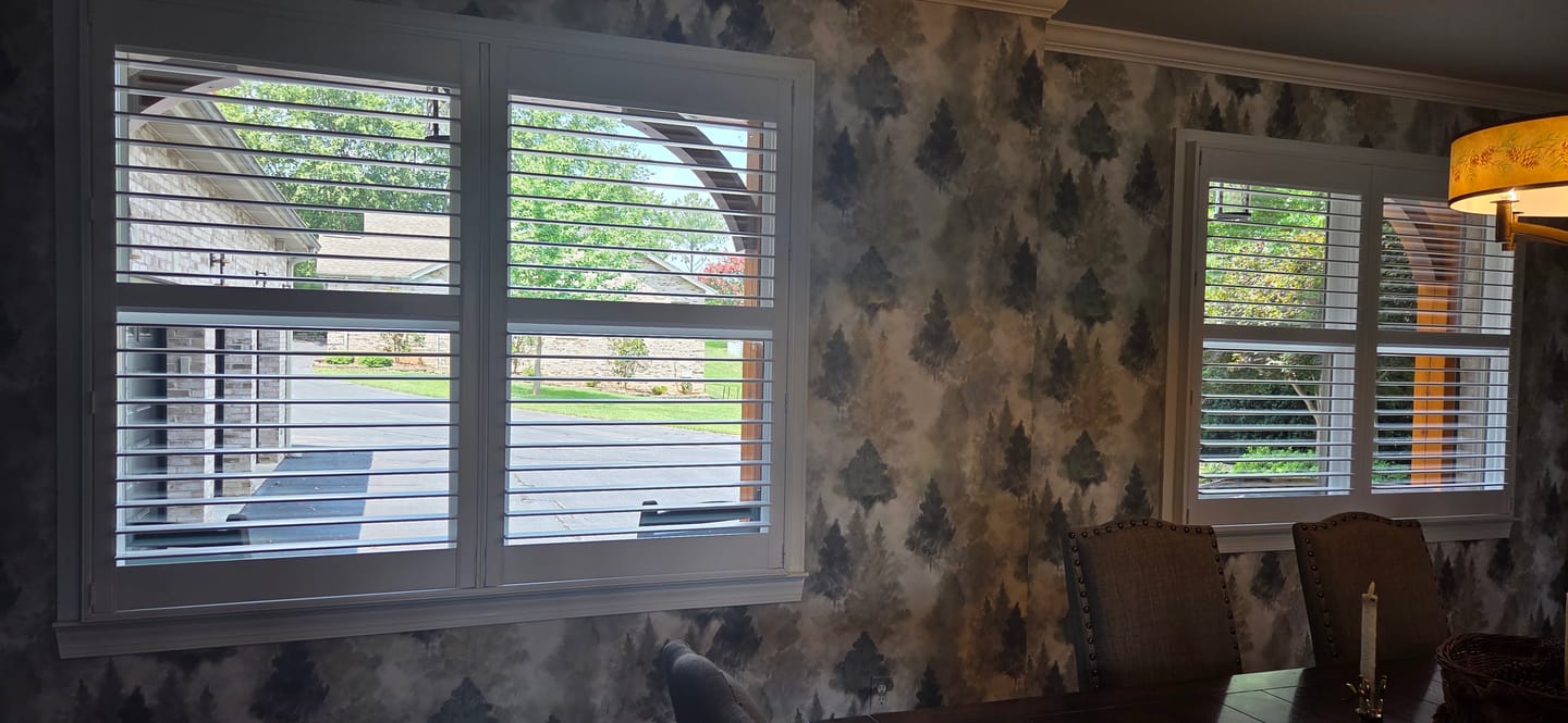 Customer photo review of Hybrid Wood Plantation Shutter