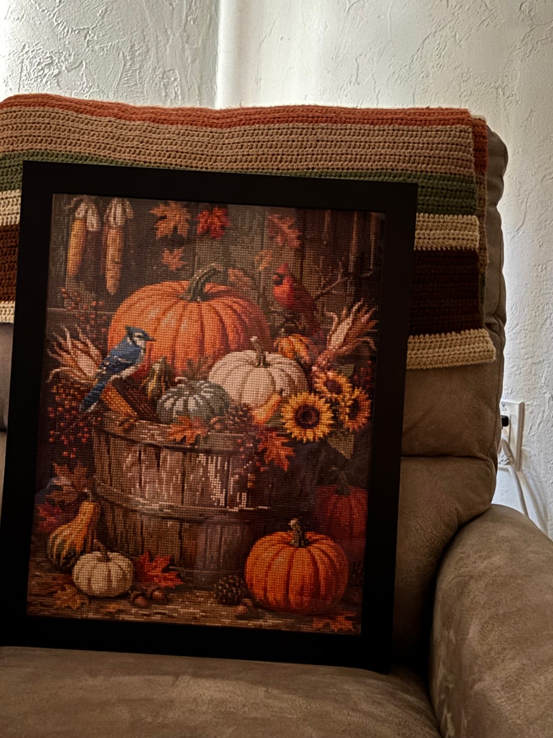 Customer photo review of Autumn Harvest Haven (Diamond Painting)