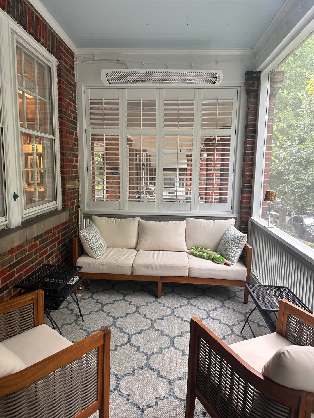 Customer photo review of Hybrid Wood Plantation Shutter