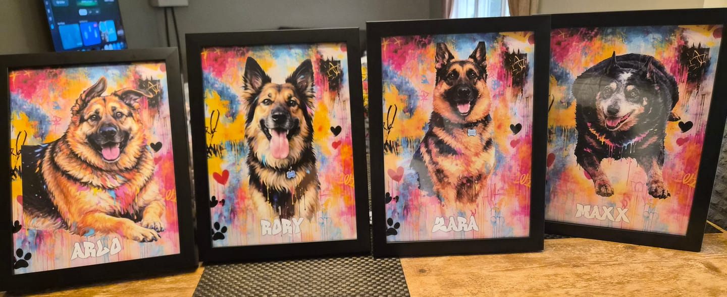 Customer photo review of Graffiti - Personalized Poster