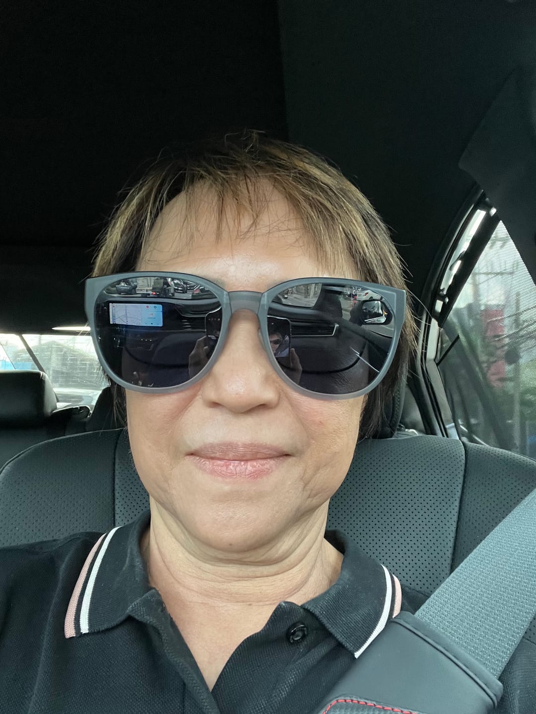 Customer photo review of Boston Frame Prescription Fit-Over Sunglasses UV 400 FD011/FD497