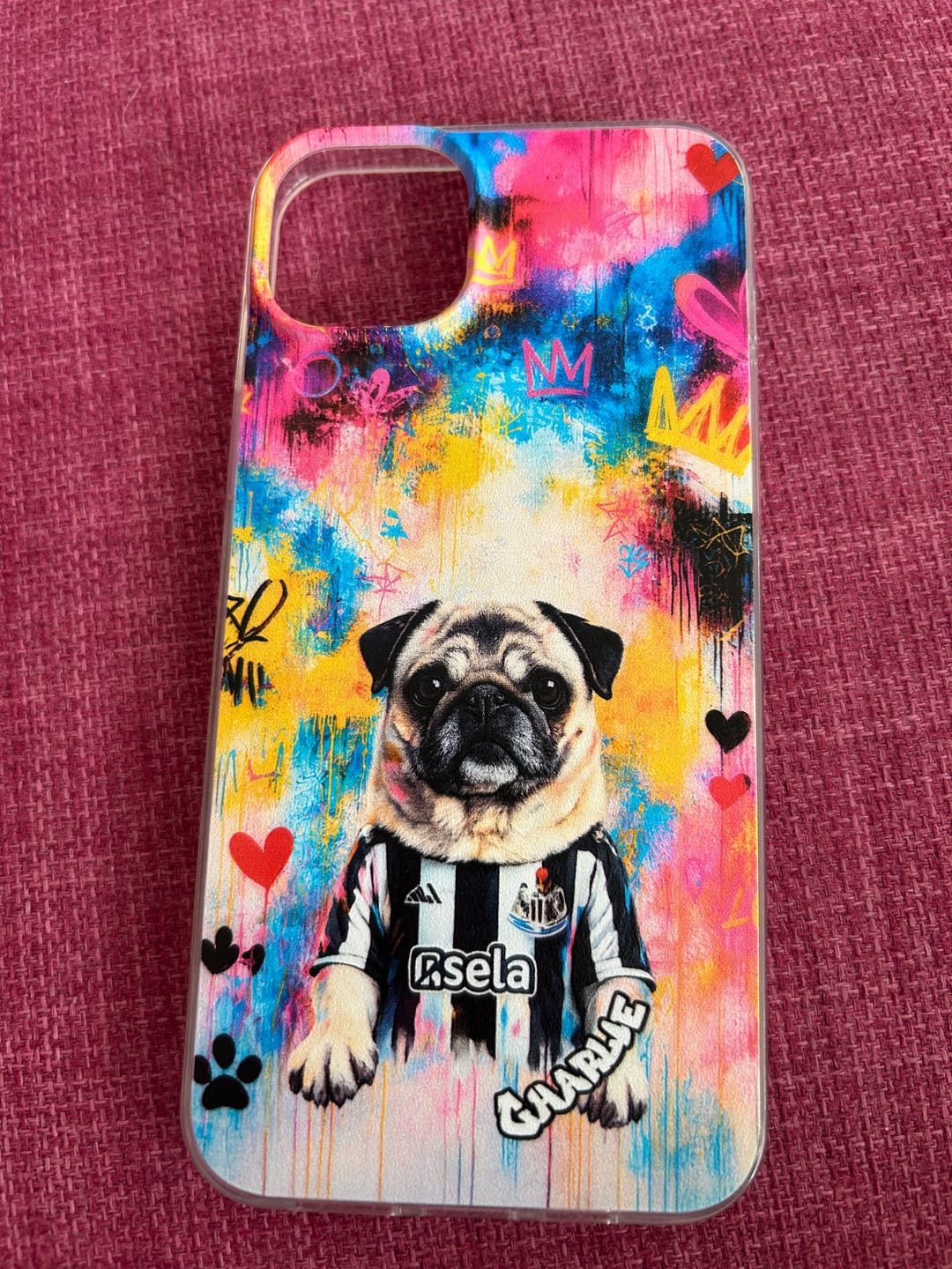 Customer photo review of Graffiti - Personalised Phone Case