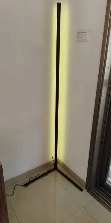 Customer photo review of Nordic Inspired Multicolor LED Floor Lamp With Remote Dimmer