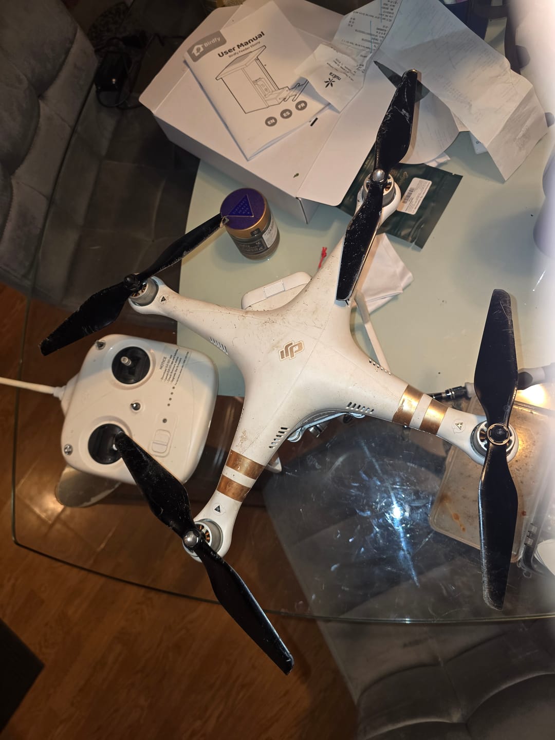 Customer photo review of DJI Phantom 1-3 Upgrade Propellers - MR PH 9.4x5 Set x4 Black
