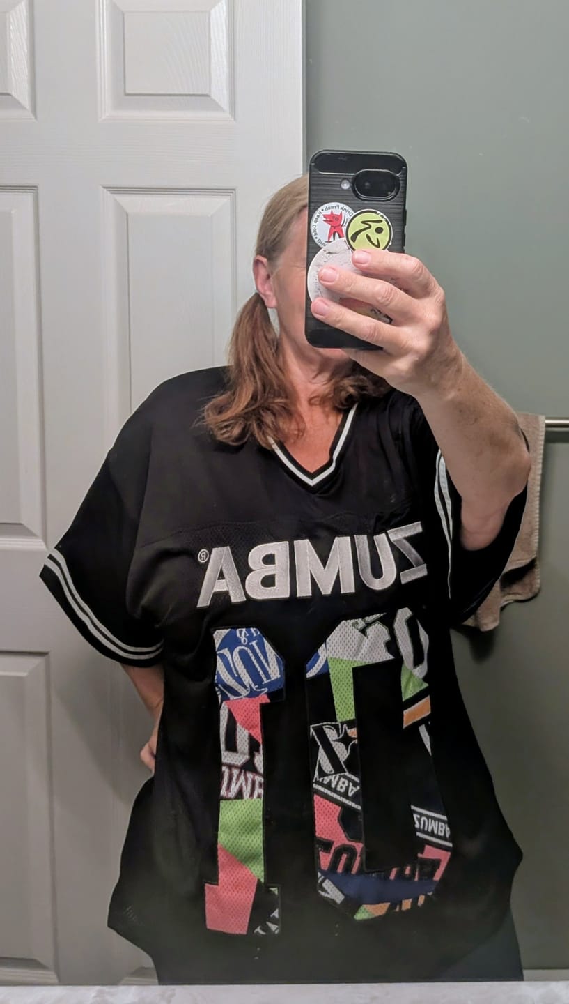 Customer photo review of Dale-Z Oversized Sports Jersey