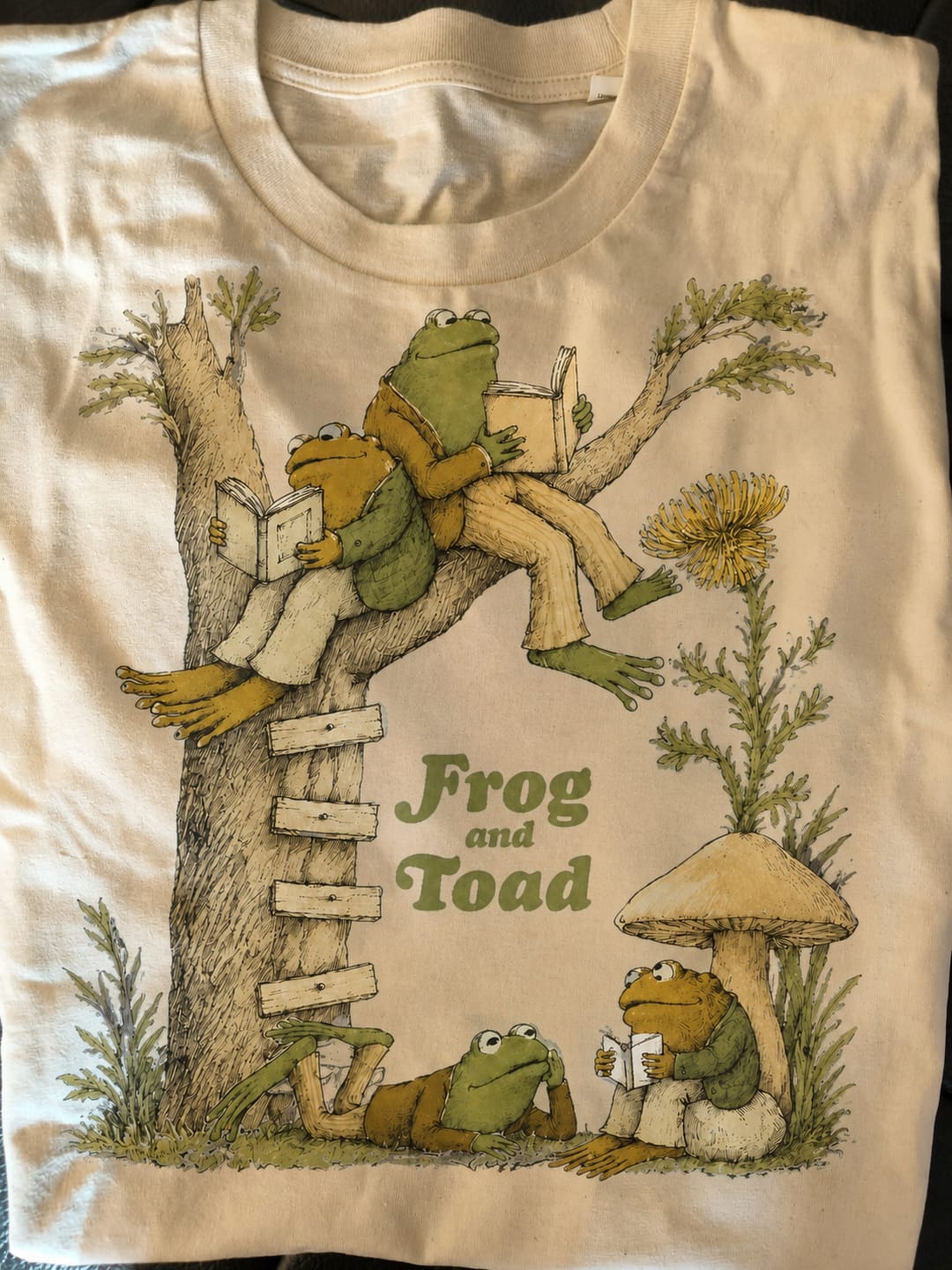 Customer photo review of Frog and Toad Under the Tree T-Shirt