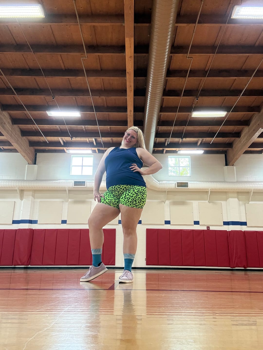 Customer photo review of Dale-Z High Waisted Biker Shorts