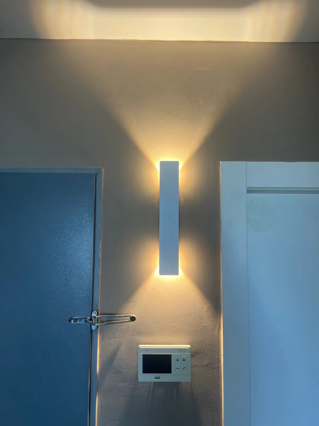 Customer photo review of Wall Sconce, Rectangular Glass Design, Nordic Minimalist Style