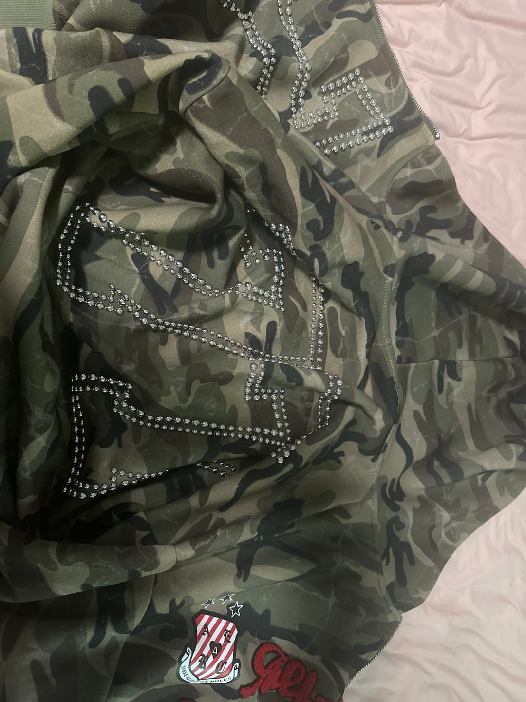 Customer photo review of Aelfric Eden Camo Zip Up Hoodie