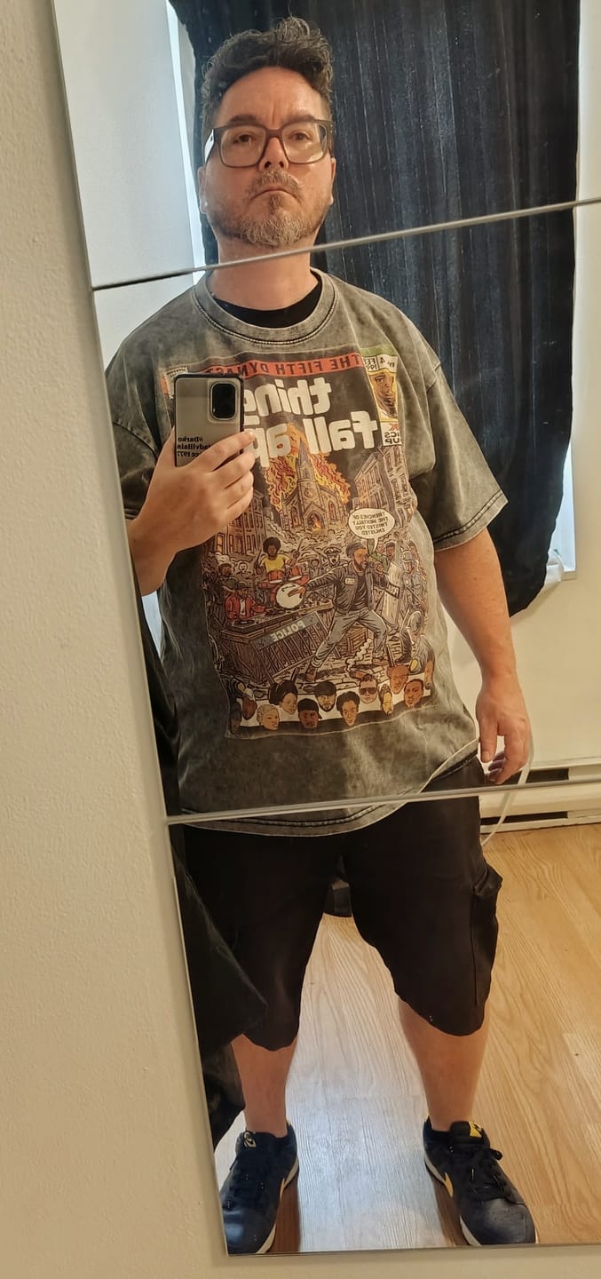 Customer photo review of Things Fall Apart - Snow Washed Oversized Cotton T-Shirt