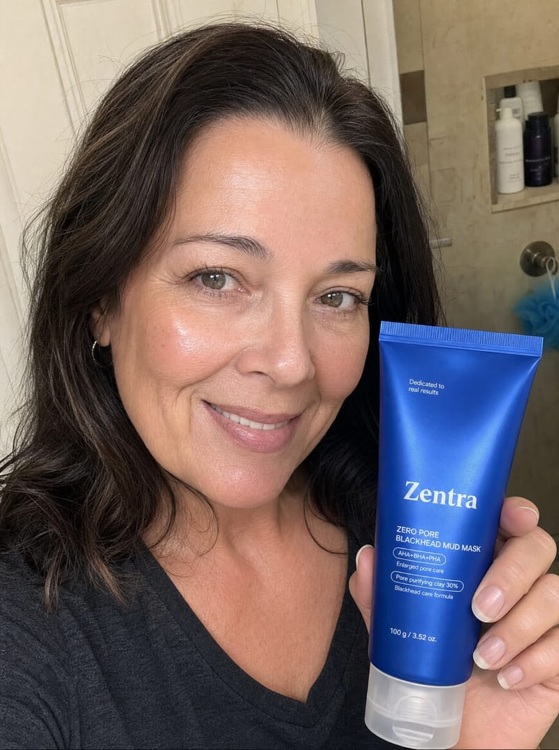 Customer photo review of mud mask