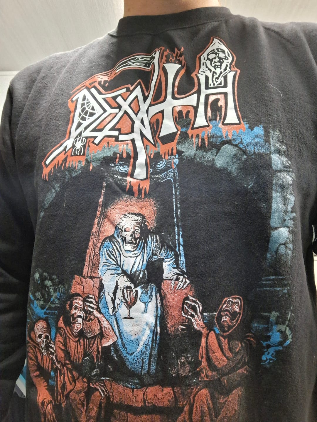Customer photo review of Death - Scream Bloody Gore - Crewneck Sweater