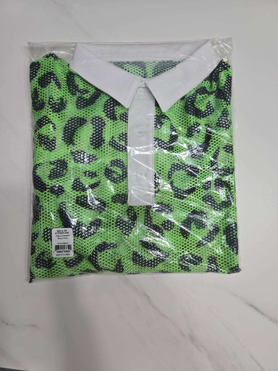 Customer photo review of Dale-Z Oversized Mesh Polo