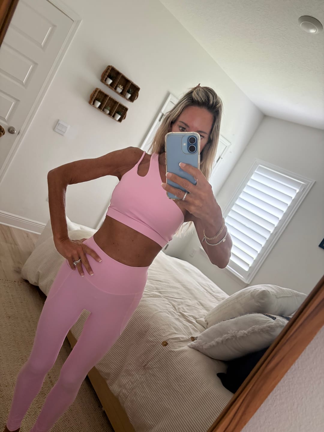 Customer photo review of The Blissful Crop Top Shorts 2-Piece Set