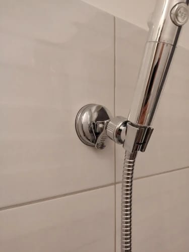 Customer photo review of Adjustable Suction Cup Shower Head Holder (No Drill)