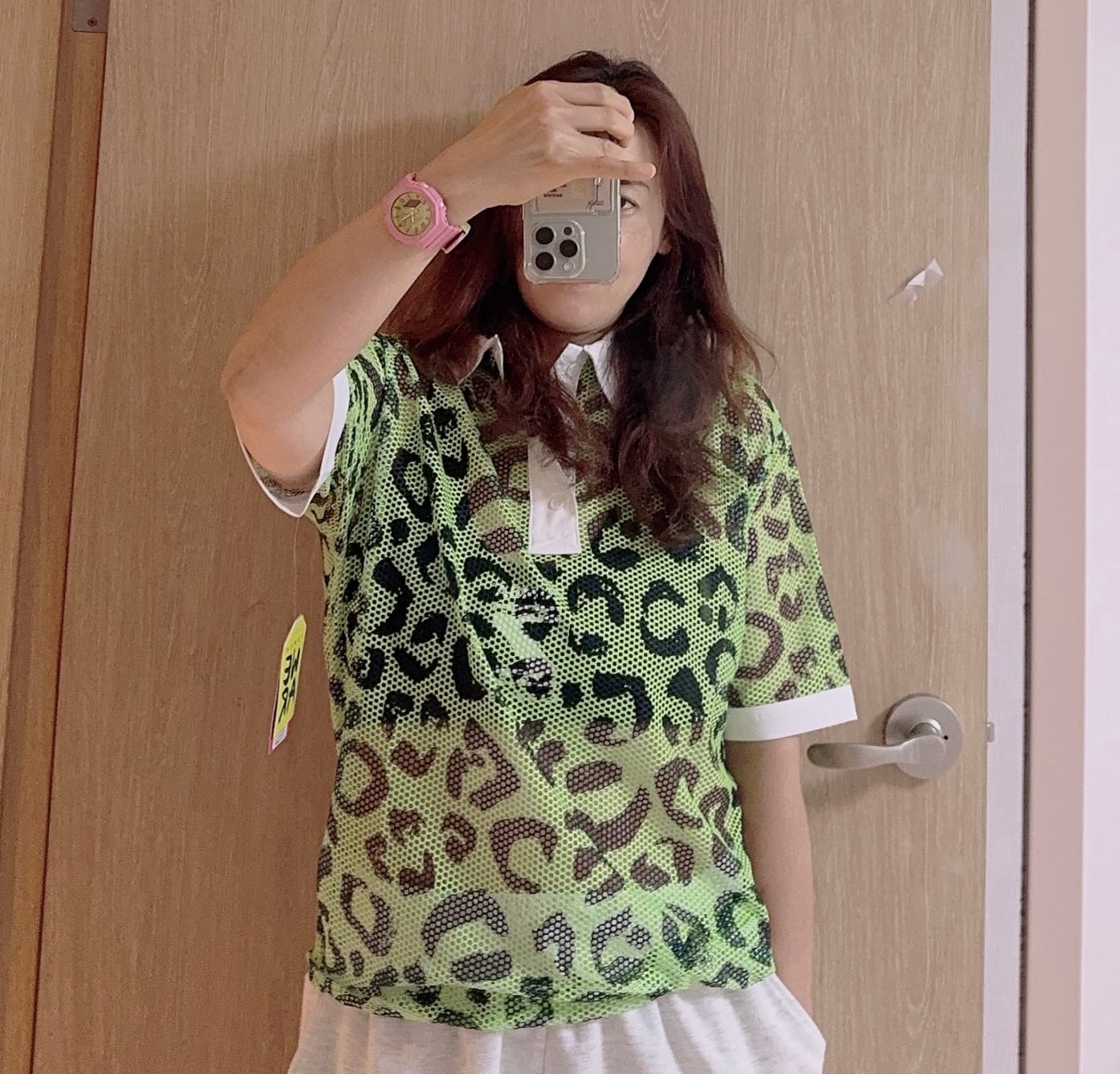 Customer photo review of Dale-Z Oversized Mesh Polo