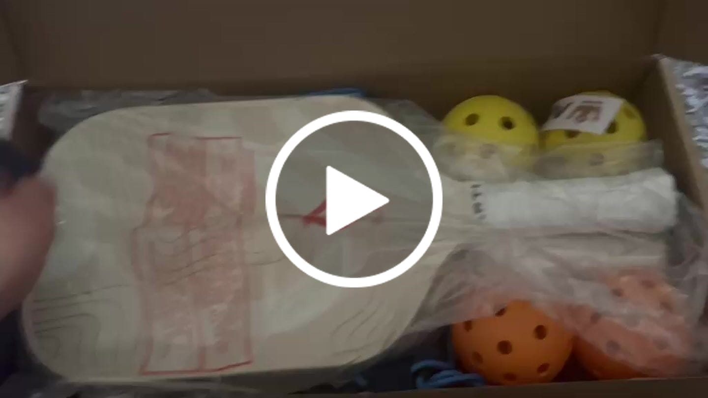 Customer video review of ARTI Fiberglass "Sandstorm" Pickleball Paddle Set - USA Pickleball Approved