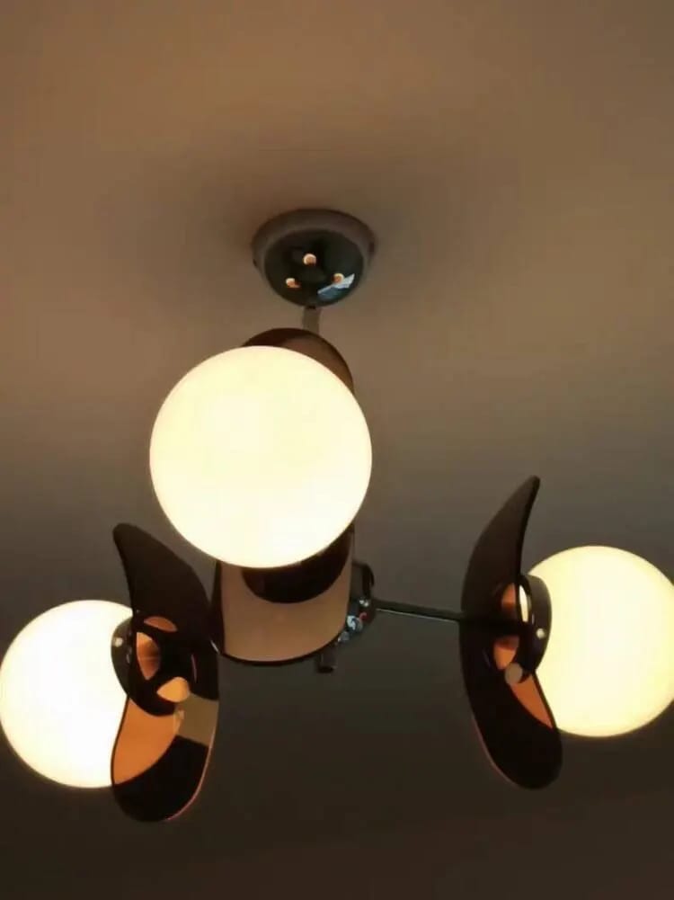 Customer photo review of Sputnik Chandelier, Iron Frame, Glass Shades, E26/E27, Chrome Finish