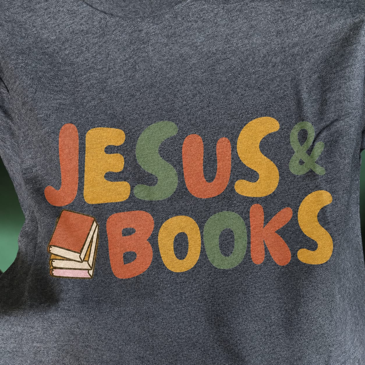 Customer photo review of Jesus & Books T-Shirt