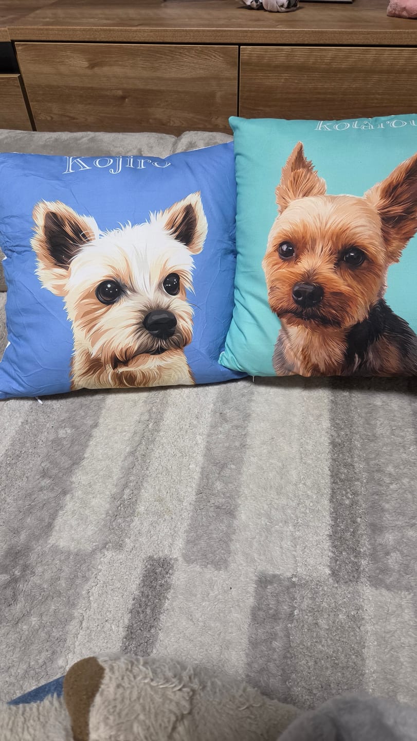 Customer photo review of Petcanva©オーダーメイド クッション