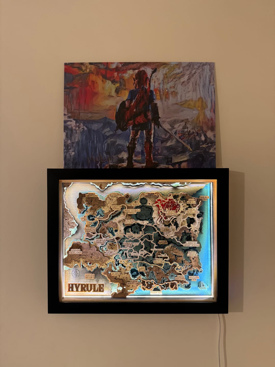 Customer photo review of 3D HYRULE WOOD MAP 2.0