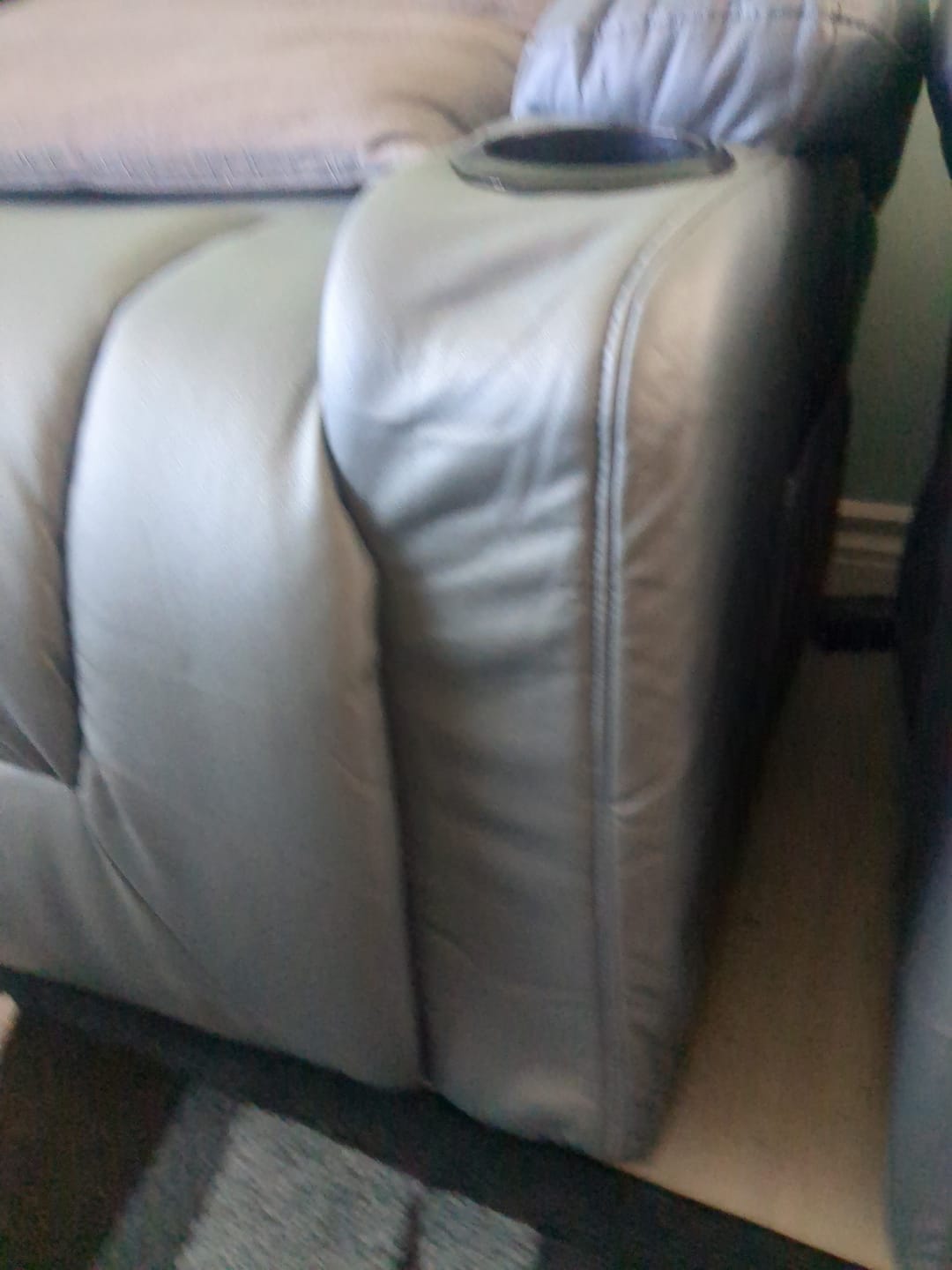 Customer photo review of Homrest Power Lift Recliner Chair with Massage & Heat, Cup Holders & USB Port, Blue
