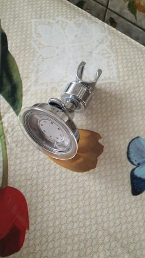 Customer photo review of Adjustable Suction Cup Shower Head Holder (No Drill)