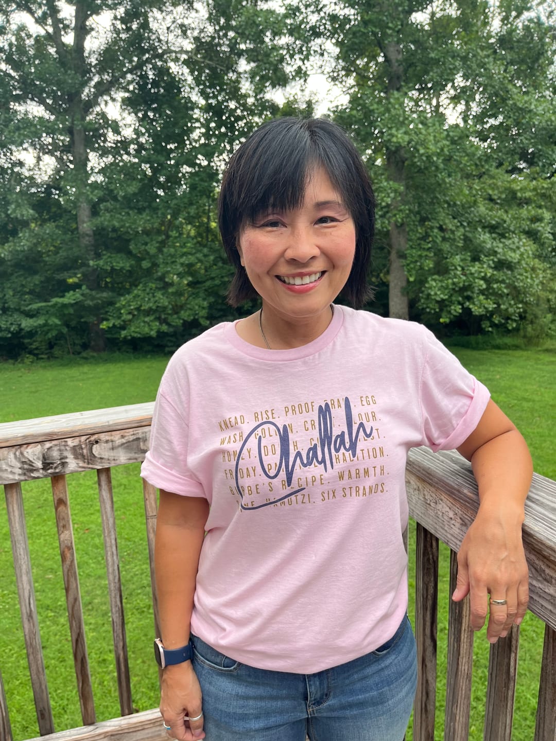 Customer photo review of Challah T-Shirt