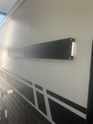 Customer photo review of Caravan Wall Mounted Drying Rack - Foldable Indoor and Outdoor