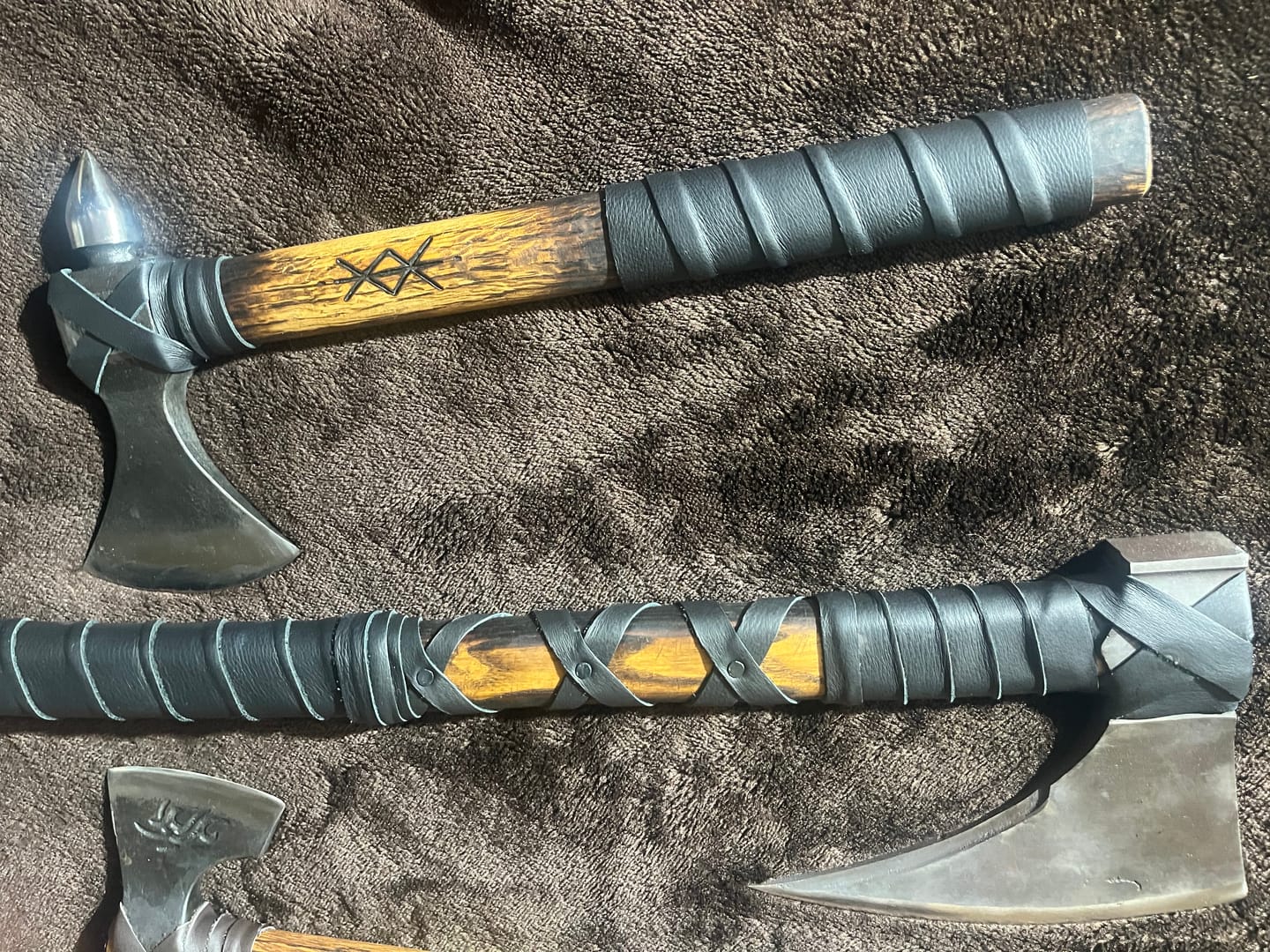 Customer photo review of Runefire Double Bit Axe