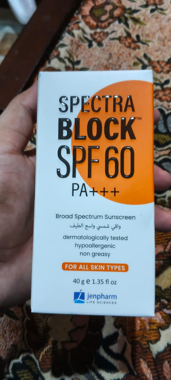 Customer photo review of Spectra Block SPF60