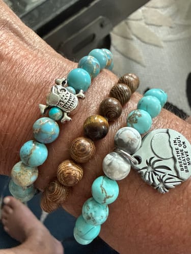 Customer photo review of BEADED – “BREATHE IN, BREATHE OUT, MOVE ON”