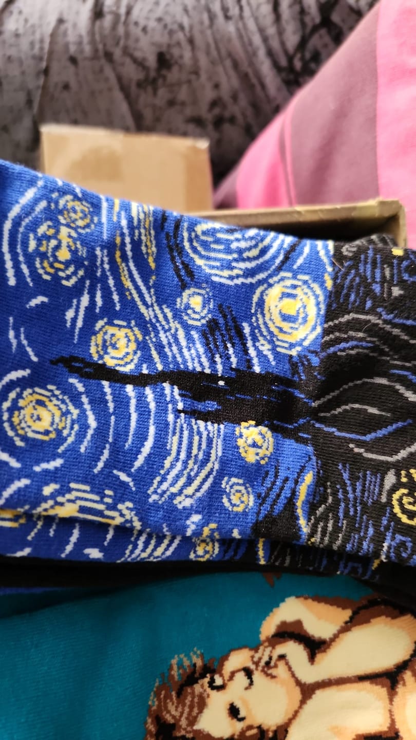 Customer photo review of Famous paintings socks