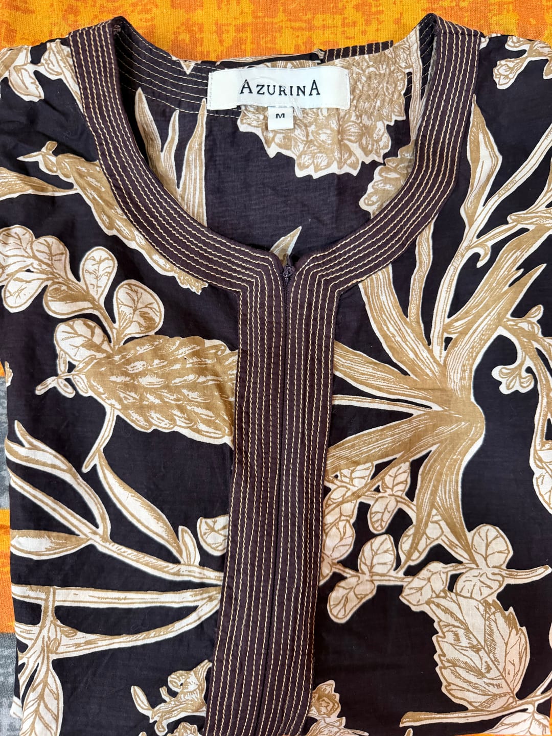Customer photo review of Diya Nightgown - Brown Kodi Flowers