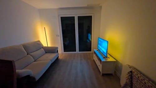 Customer photo review of Nordic Inspired Multicolor LED Floor Lamp With Remote Dimmer