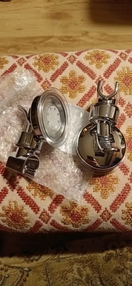 Customer photo review of Adjustable Suction Cup Shower Head Holder (No Drill)