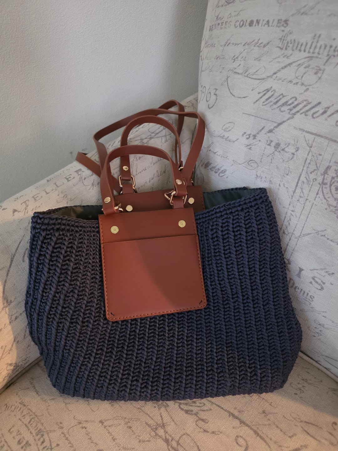 Customer photo review of Urban classic Tote Crochet Kit