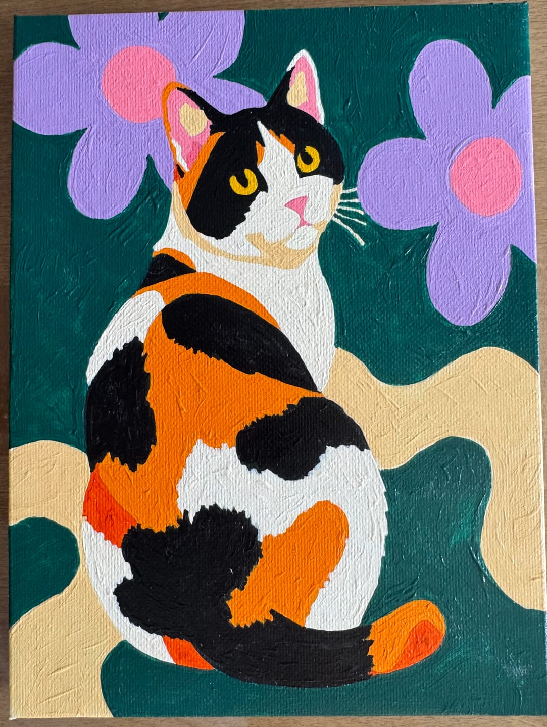 Customer photo review of 6 Mini Paintings - Feline Friends Set