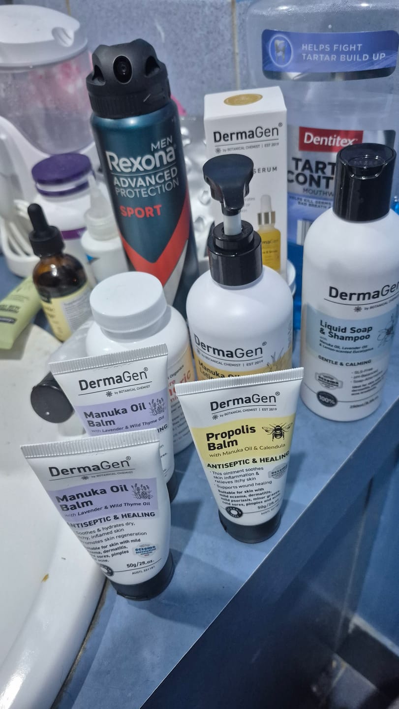Customer photo review of Dry, Itchy Skin Skincare Bundle