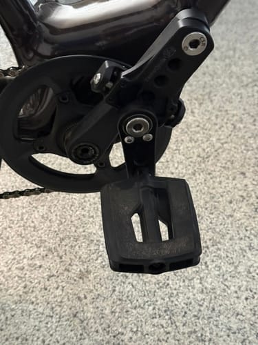 Customer photo review of Easy Knees Pedal Swing and Crank Shortener Kit (One Side)