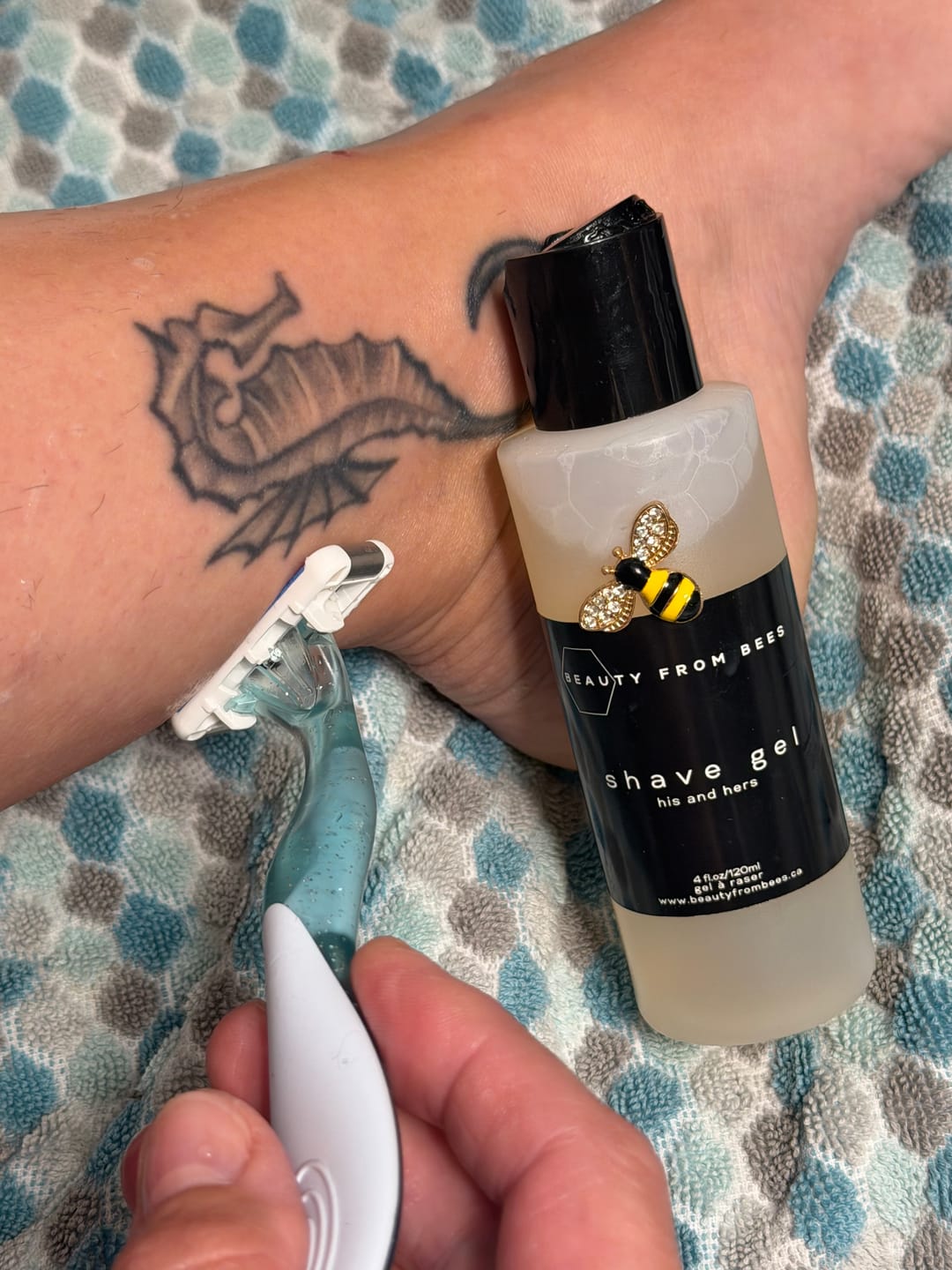 Customer photo review of Shave Gel