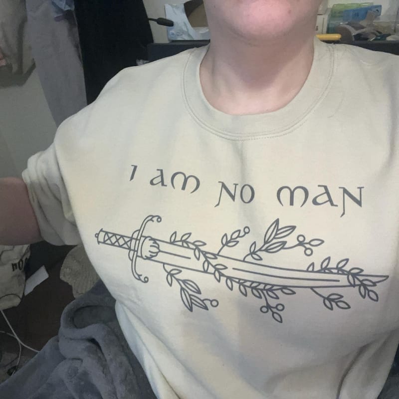 Customer photo review of I Am Not Man T-Shirt