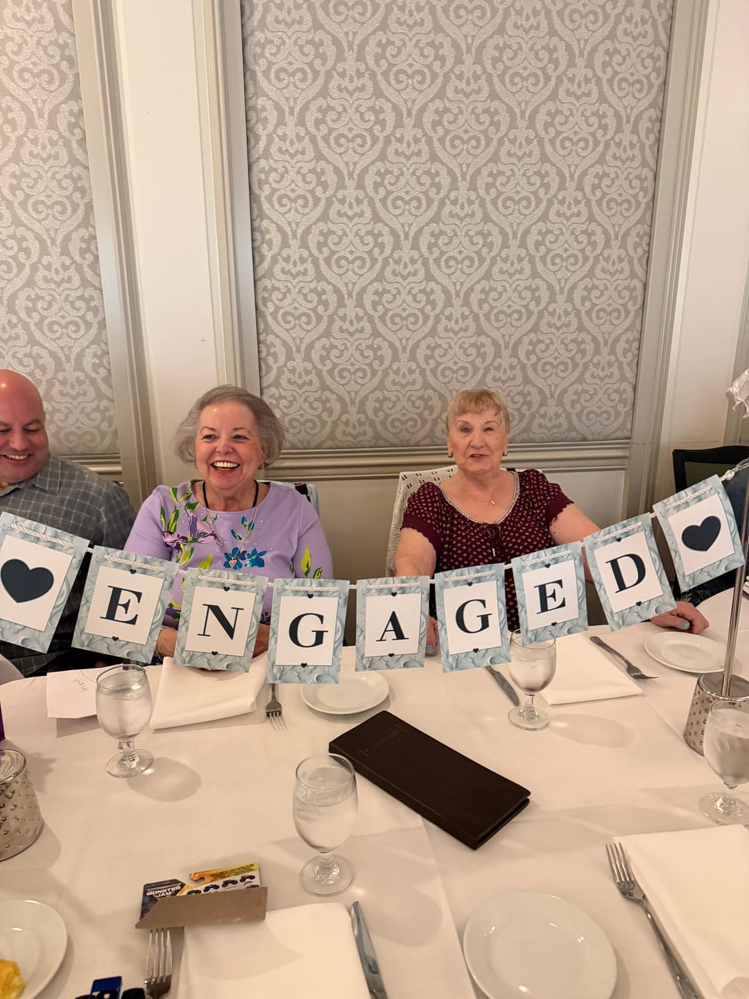 Customer photo review of Black and Gold Birthday Banner