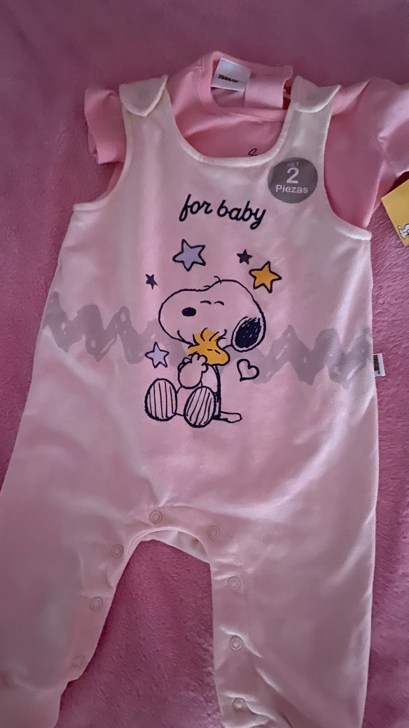 Customer photo review of Mameluco Snoopy® “For Baby” – Bebé Niña